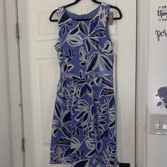 Rabbit Rabbit Rabbit Dresses & Skirts - Rabbit Rabbit Rabbit designs Floral Blue Sleeveless Dress